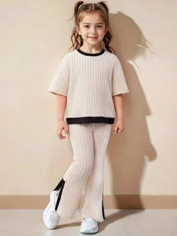 Cute Grey Dress for Girls – Soft & Comfy